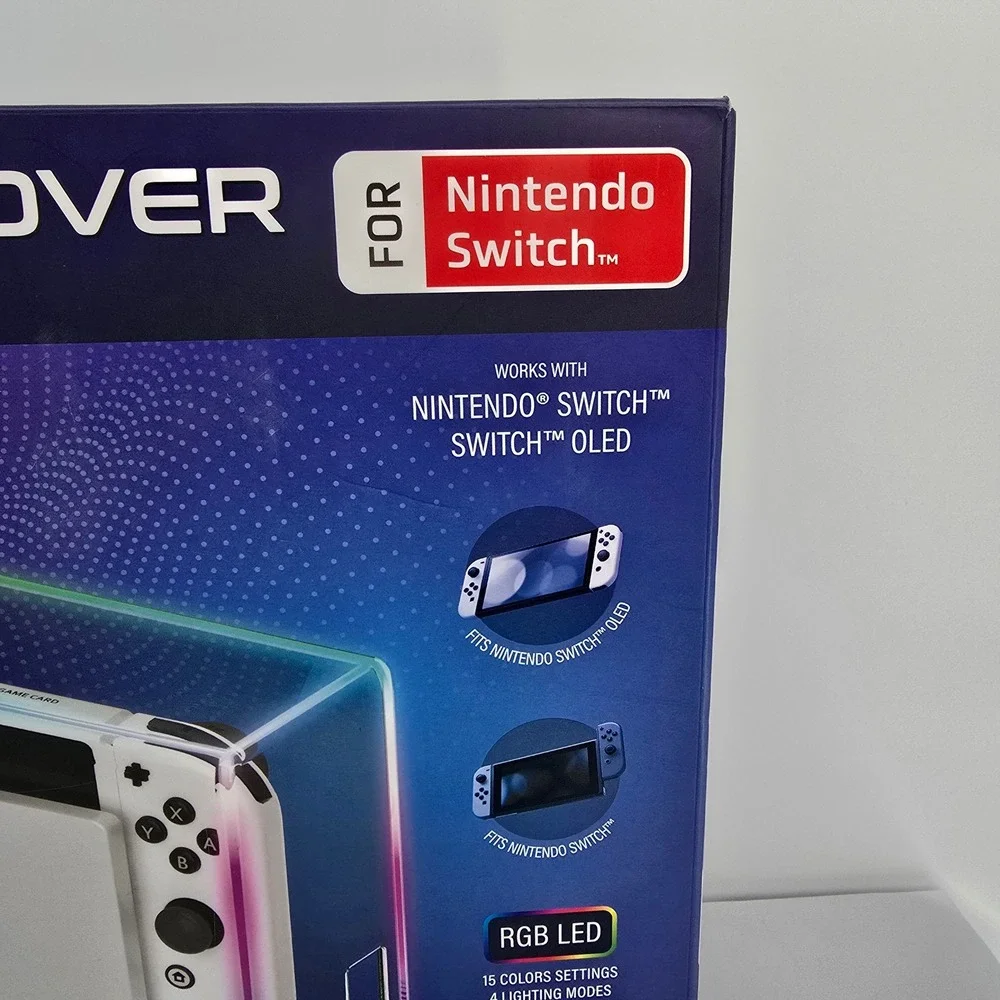 Advantech LED Protective Cover for Nintendo Switch & OLED‎ RGB Dock Case White